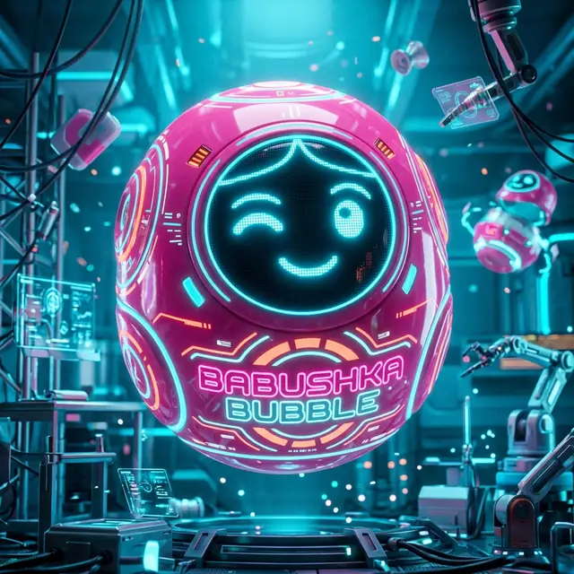 Babushka Bubble Mascot